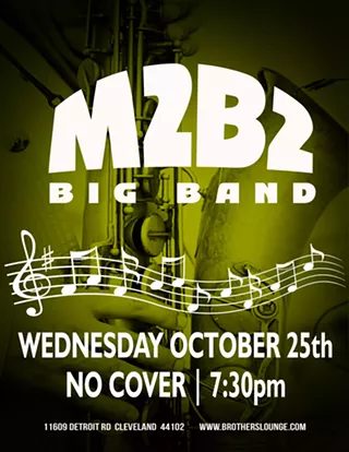 Image: M2B2 big band at Brothers Lounge Wednesday, October 25th