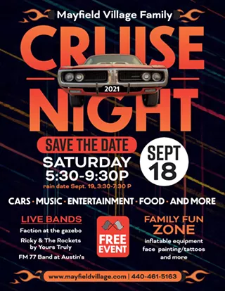 Image: Mayfield Village Family Cruise Night 2021