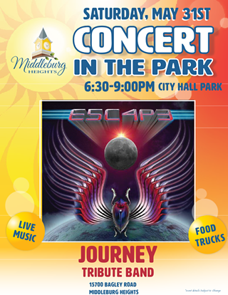 Image: Middleburg Heights Concert in the Park featuring E5C4P3 (Journey Tribute Band)