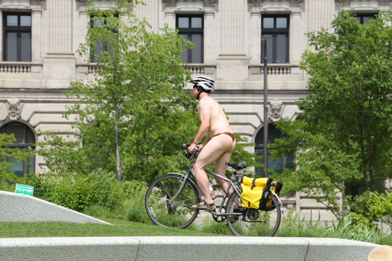 Nearly Nude Photos from Cleveland's First World Naked Bike Ride
