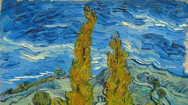 Two Poplars in the Alpilles near Saint-Rémy, 1889. Vincent van Gogh
