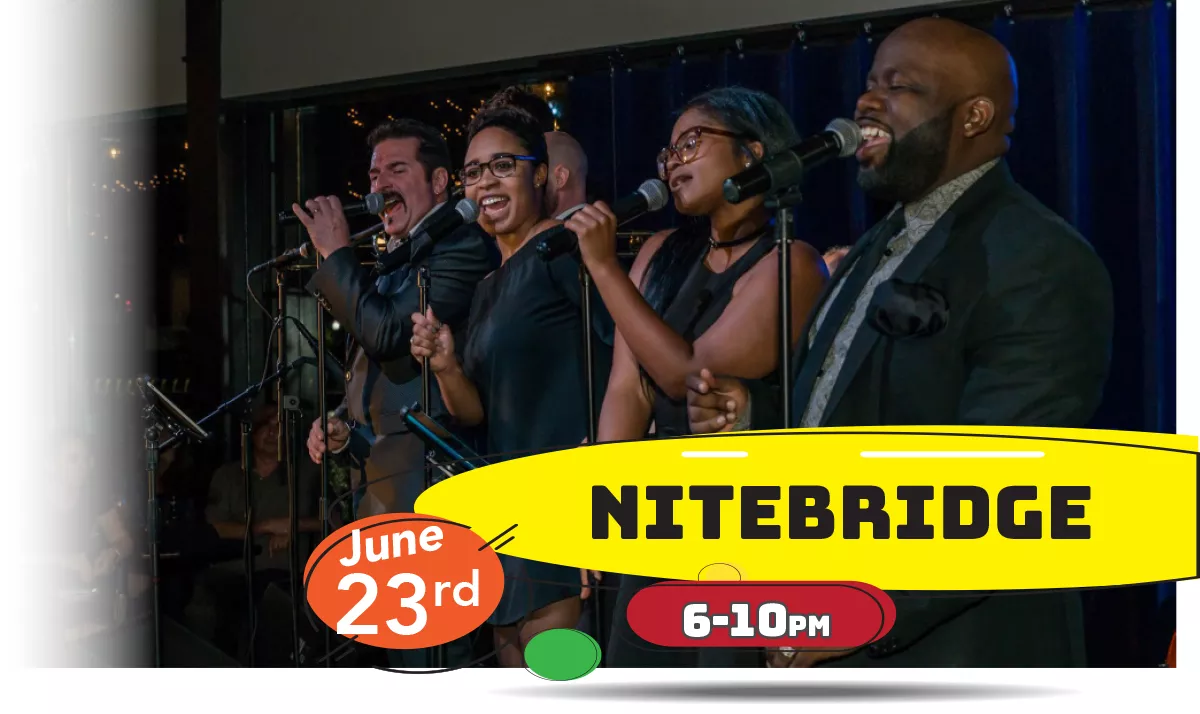 Nitebridge playing LIVE at Whiskey Island Still & Eatery Thursday, June 23rd 6-10pm!