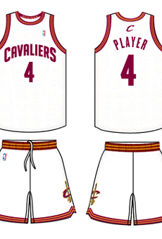 No. 7 - The current home jerseys really aren't all that bad, but they definitely don't have the glam of Cleveland's NBA Finals jerseys.