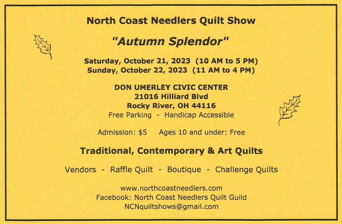 North Coast Needlers Quilt Show