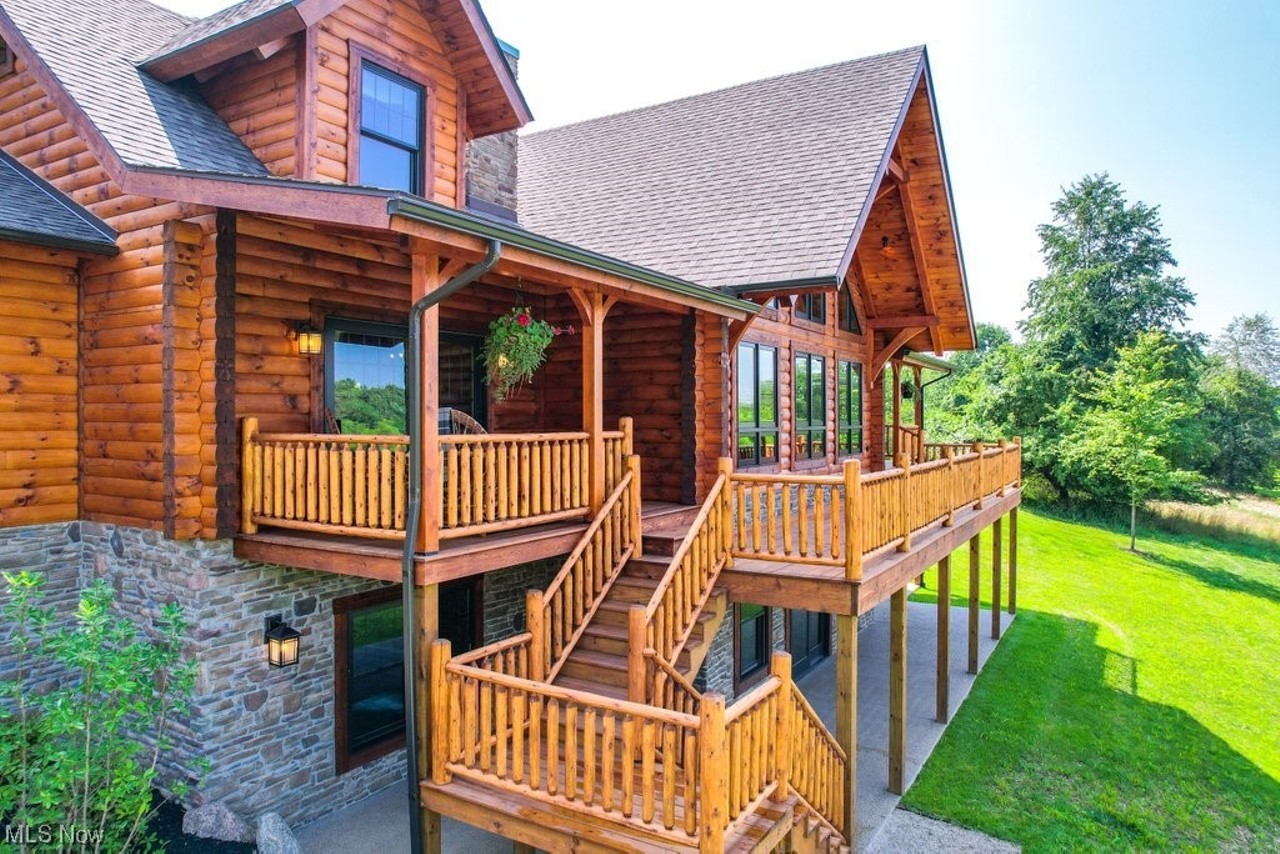 Northeast Ohio Log Cabin Style Mansion Hits the Market for $2,150,000
