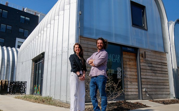 Liz Painter and Sam Friedman, co-founders of City Goods in Ohio City's Hingetown. The duo sold their retail cluster complex to Ohio City Inc., in a bid to keep it going as a boon to the community.