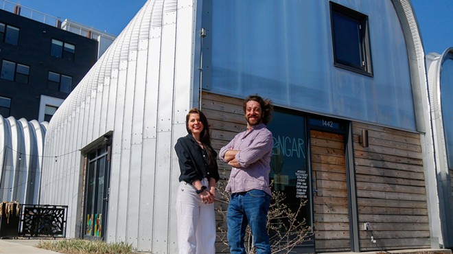 Liz Painter and Sam Friedman, co-founders of City Goods in Ohio City's Hingetown. The duo sold their retail cluster complex to Ohio City Inc., in a bid to keep it going as a boon to the community.