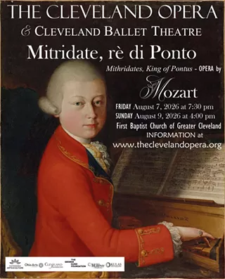 Poster with Mozart at the age of fourteen, 1770, the year of this composition