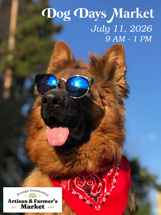 Orange Community Artisan & Farmer's "Dog Days" Market Image