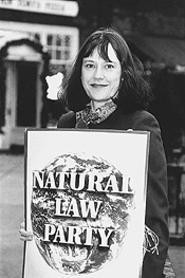 Party on: Natural Law state chair Zanna Feitler. - WALTER  NOVAK