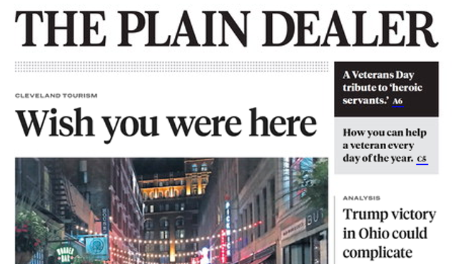 Plain Dealer e-edition, (11/11/20).
