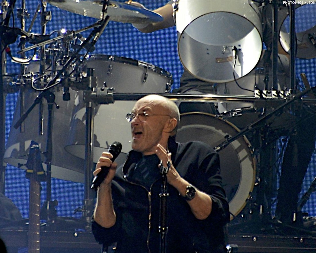 Phil Collins Performing at the Q