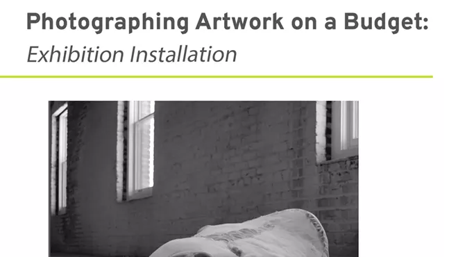 Image: Photographing Exhibition Installation on a Budget