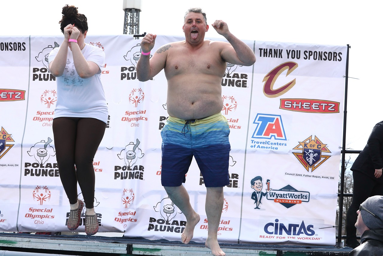 Photos: Clevelanders Braved Frigid Temperatures at the 2023 Polar Plunge to Raise Funds for Special Olympics Ohio