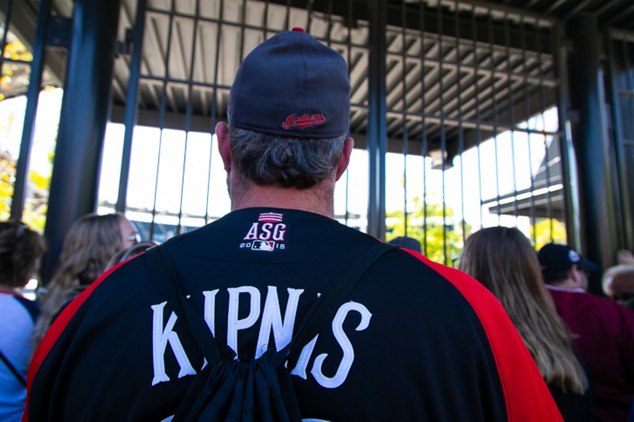 Photos From Jason Kipnis' 2019 Bat Toss at Progressive Field