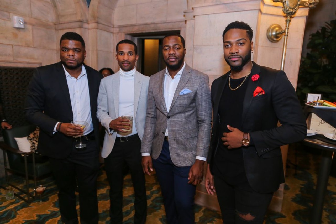 Photos From Martell's Thanksgiving Dinner With Friends at Marble Room