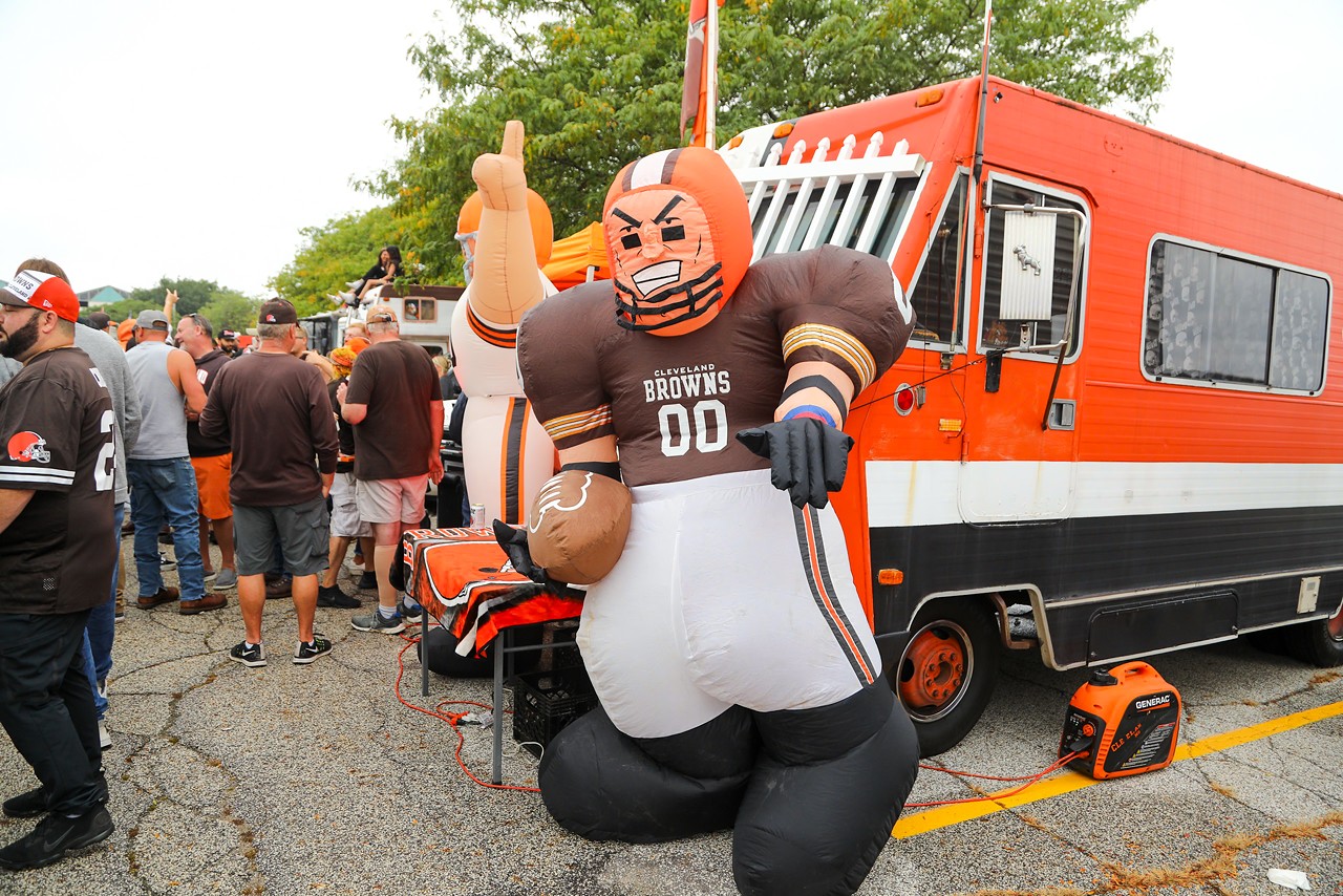 Photos From the Muni Lot Before the Browns Won Their 2023 Home Opener  Against the Bengals, Cleveland