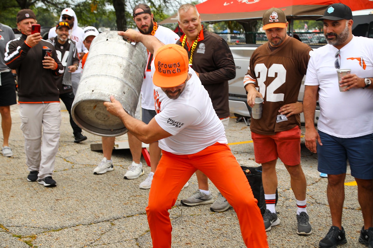 Photos From the Muni Lot Before the Browns Won Their 2023 Home Opener  Against the Bengals, Cleveland