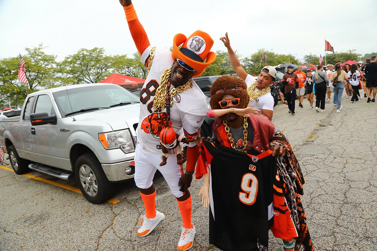 Photos From the Muni Lot Before the Browns Won Their 2023 Home Opener  Against the Bengals, Cleveland