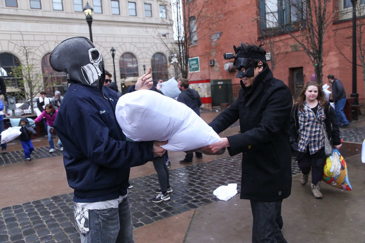 Photos: International Pillow Fight Day at Market Square Park
