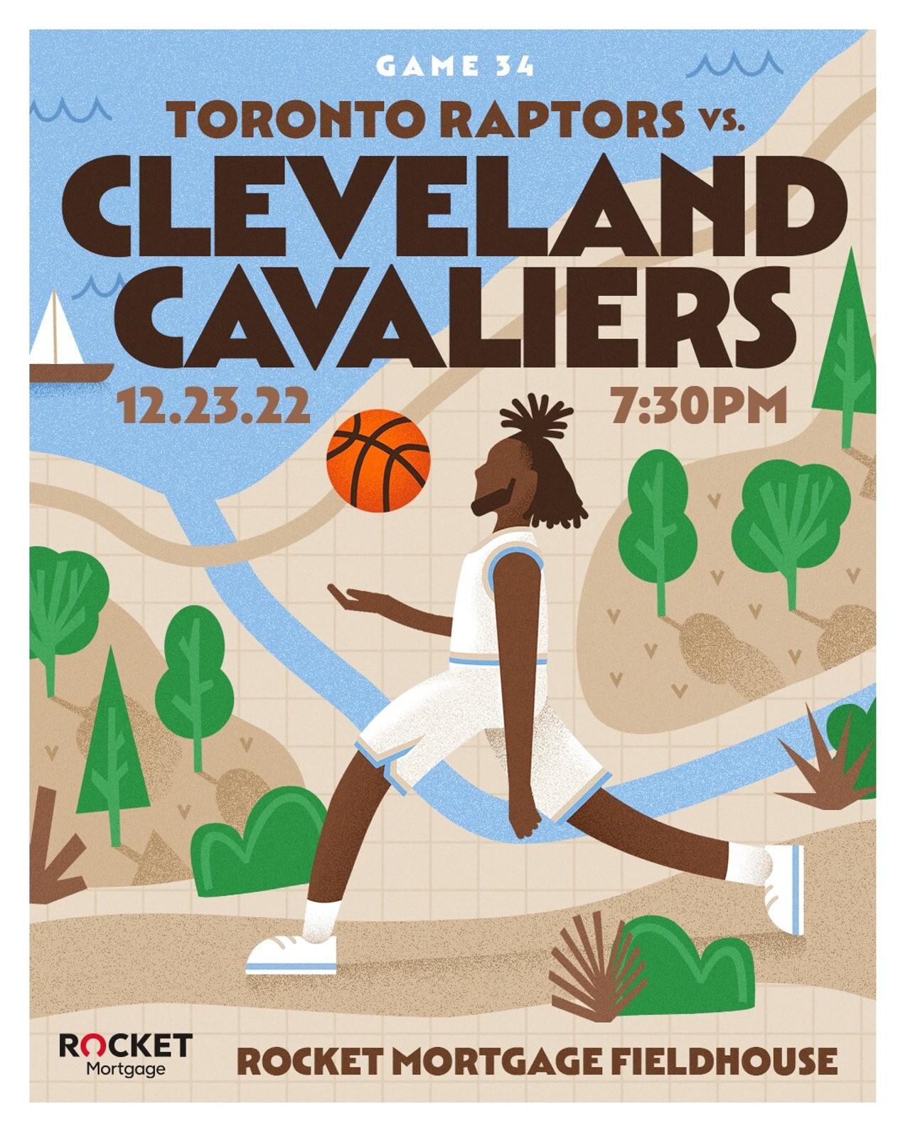 Photos: The Browns and Cavs Embrace the Art and Connection of the Gameday Poster