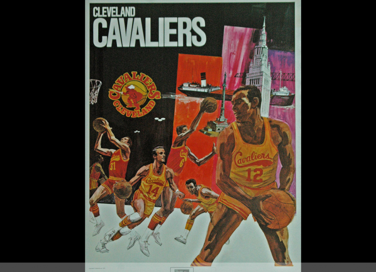 1970 Cleveland Cavaliers NBA promotion (Screenshot via Ebay)