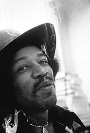 Pictures of Jimi: A rock god smiles.