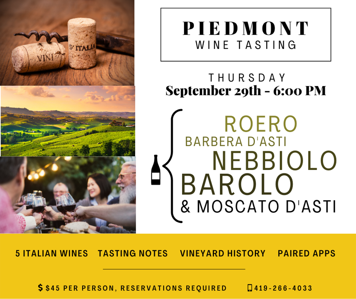 Piedmont Wine Tasting