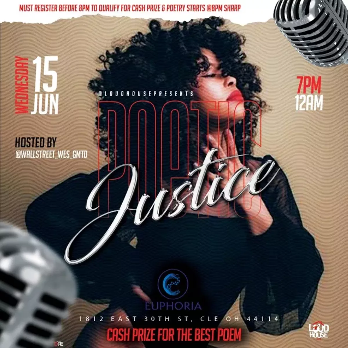 This Wednesday&rsquo;s something to do !!! All poets and deep thinkers welcome. Hosted by WallStreet wes ( I&rsquo;m in the building because I&rsquo;m into building )  it&rsquo;s $10 at the door . The doors open at 7 and the show starts at 8 sharp . Please be on time Cleveland 🙏🏽👑