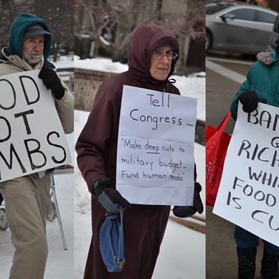 Protesting Against Food Stamp Cuts
