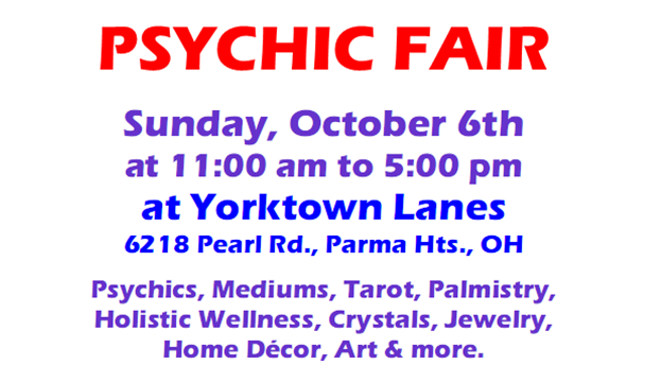 Image: Psychic Fair & Holistic Health