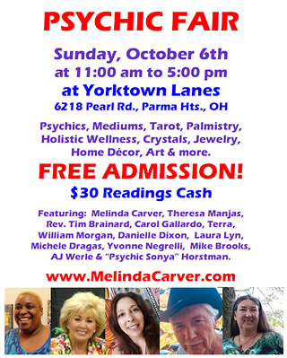 Psychic Fair Oct 6th