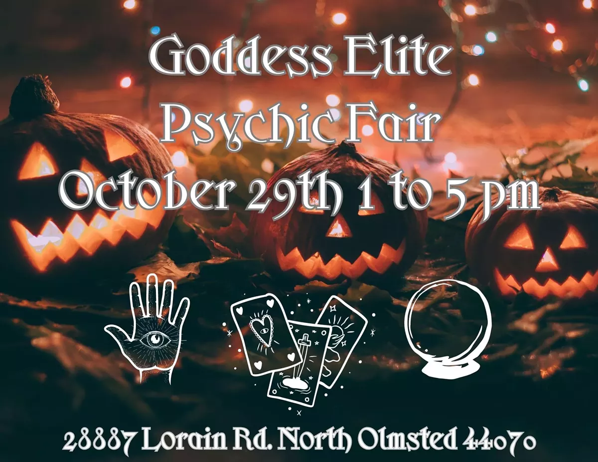 Goddess Elite Psychic Fair, October 29th, 1-5 PM