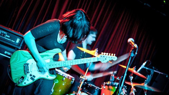 Punk band Screaming Females played a ferocious show last night at the Grog Shop
