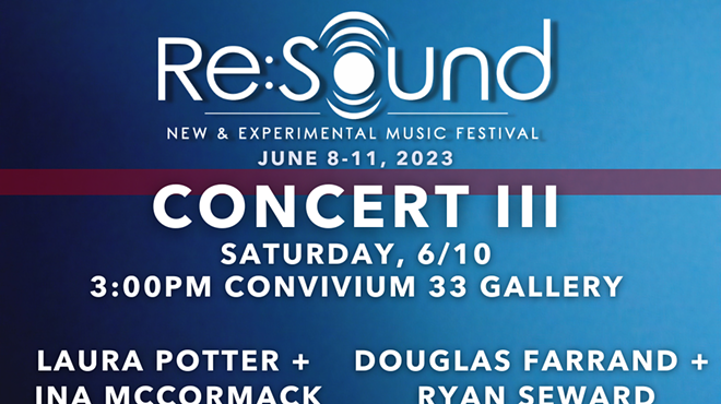 Image: RE:SOUND 2023 Concert III Laura Potter + Ina McCormack // Douglas Farrand + Ryan Seward