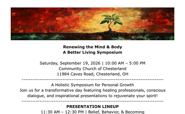 Image: Renewing the Mind & Body: A Better Living Symposium