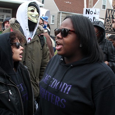 Scenes from the "Ferguson2CLE" Protests Dec. 20