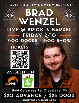 Image: Secret Society Comedy Presents: Brad Wenzel