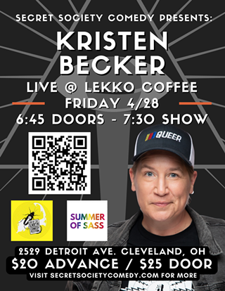 Image: Secret Society Comedy Presents: Kristen Becker
