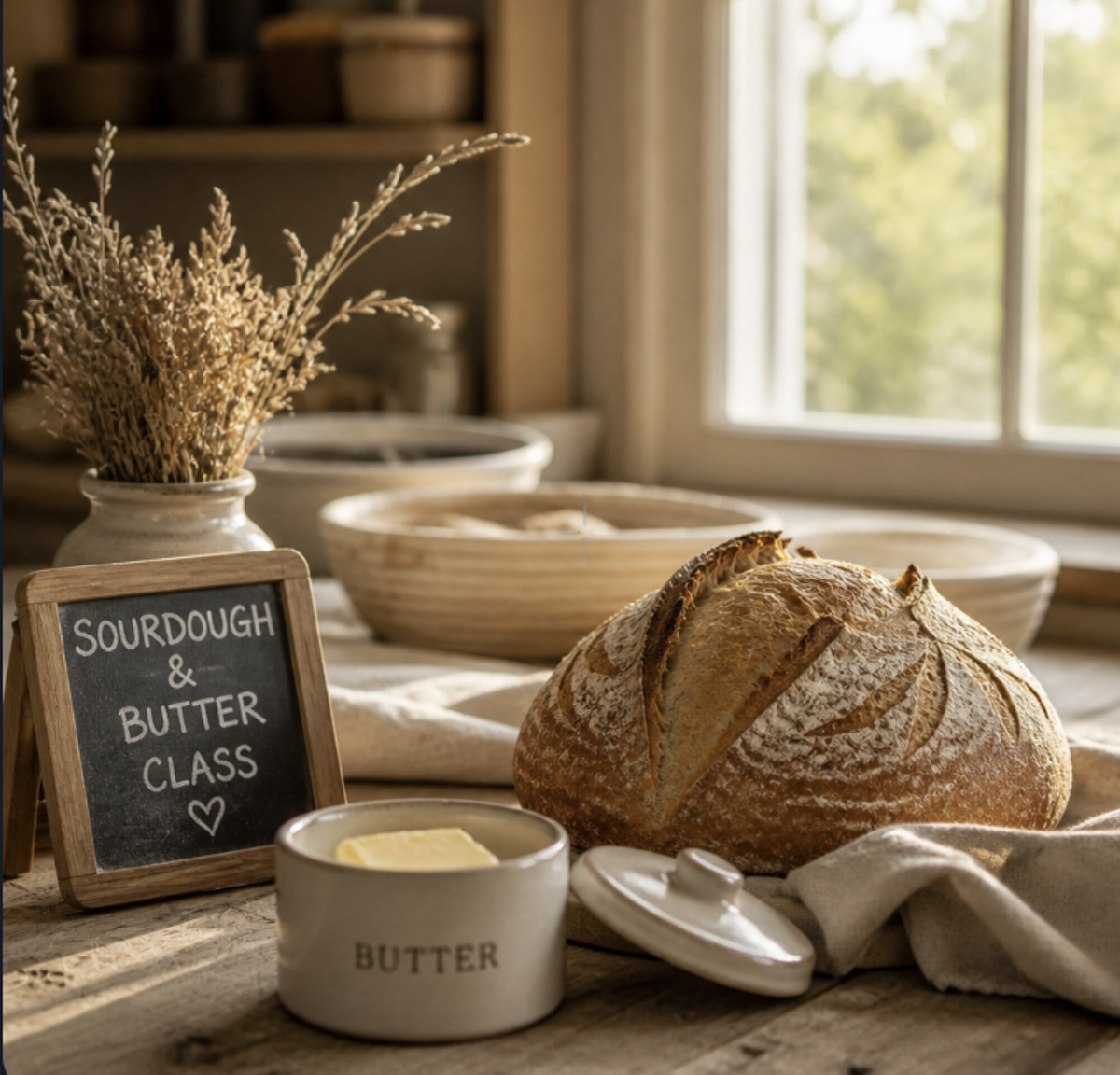 Sourdough Bread and Butter Making Workshop!