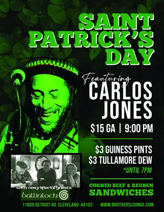 Image: St. Patrick's Day! featuring Carlos Jones & the P.L.U.S. Band with special guest Ballinloch