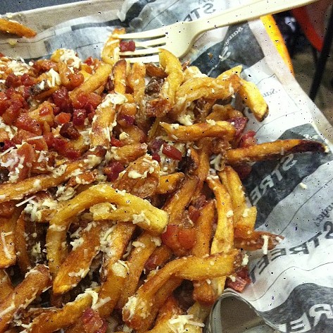 Street frites @chefsawyer @chefgoodguy #Cleveland #Browns stadium - Photo Courtesy of Instagram User threesadtigers