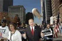 Strickland campaigning for his governor seat in 2006. - JACK KUSTRON/ PHOTOJ.COM