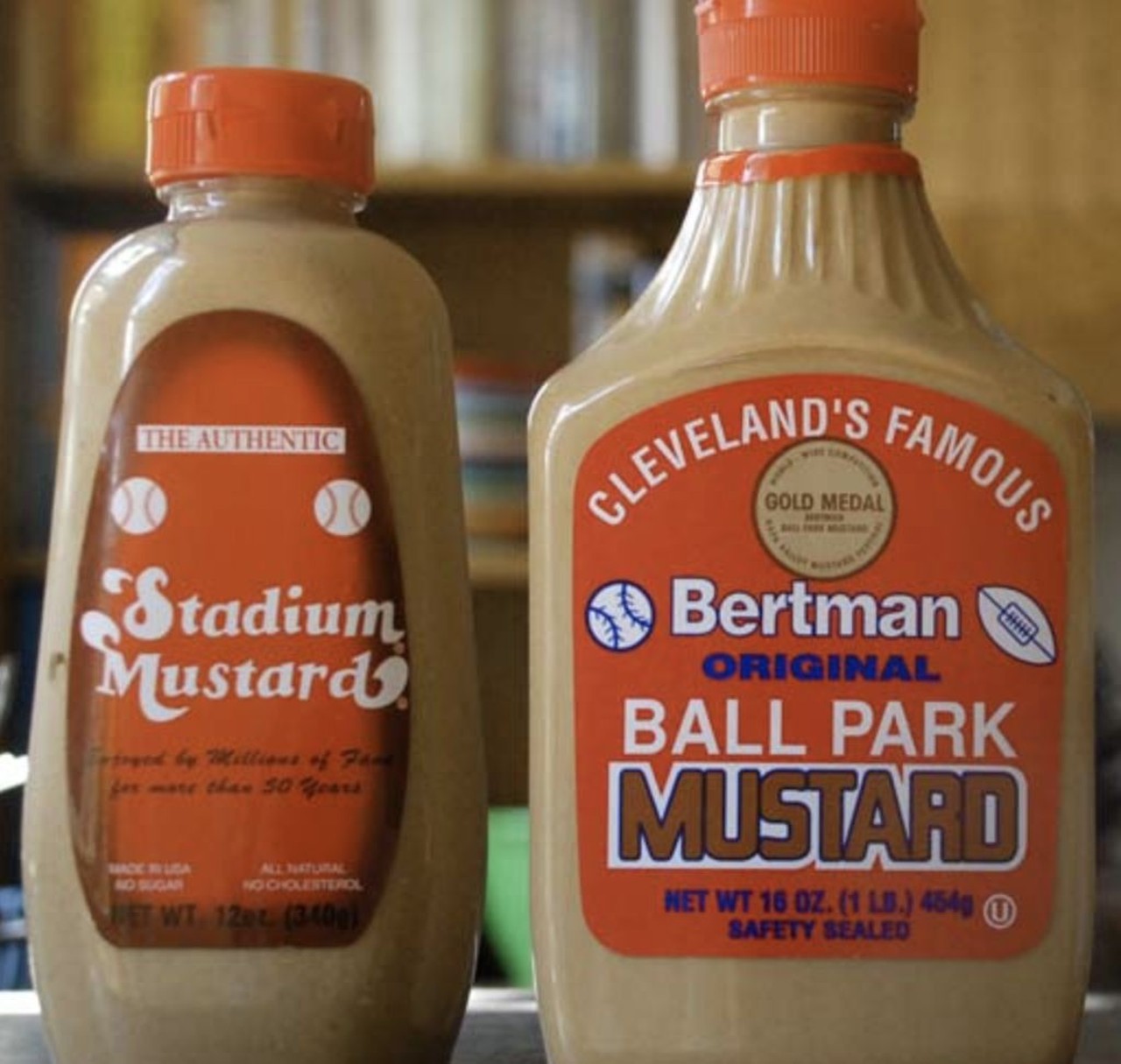 Bertman&#146;s Original Ballpark Mustard/Stadium Mustard 
What: The brown sauce we grew up with while watching the Tribe at Municipal Stadium, the Jake, and Progressive Field
Why:  The sports-associated condiment has deep roots in Cleveland, with Bertman's battling its rival, Authentic Stadium Mustard, for fans' loyalty
Photo via Scene Archives