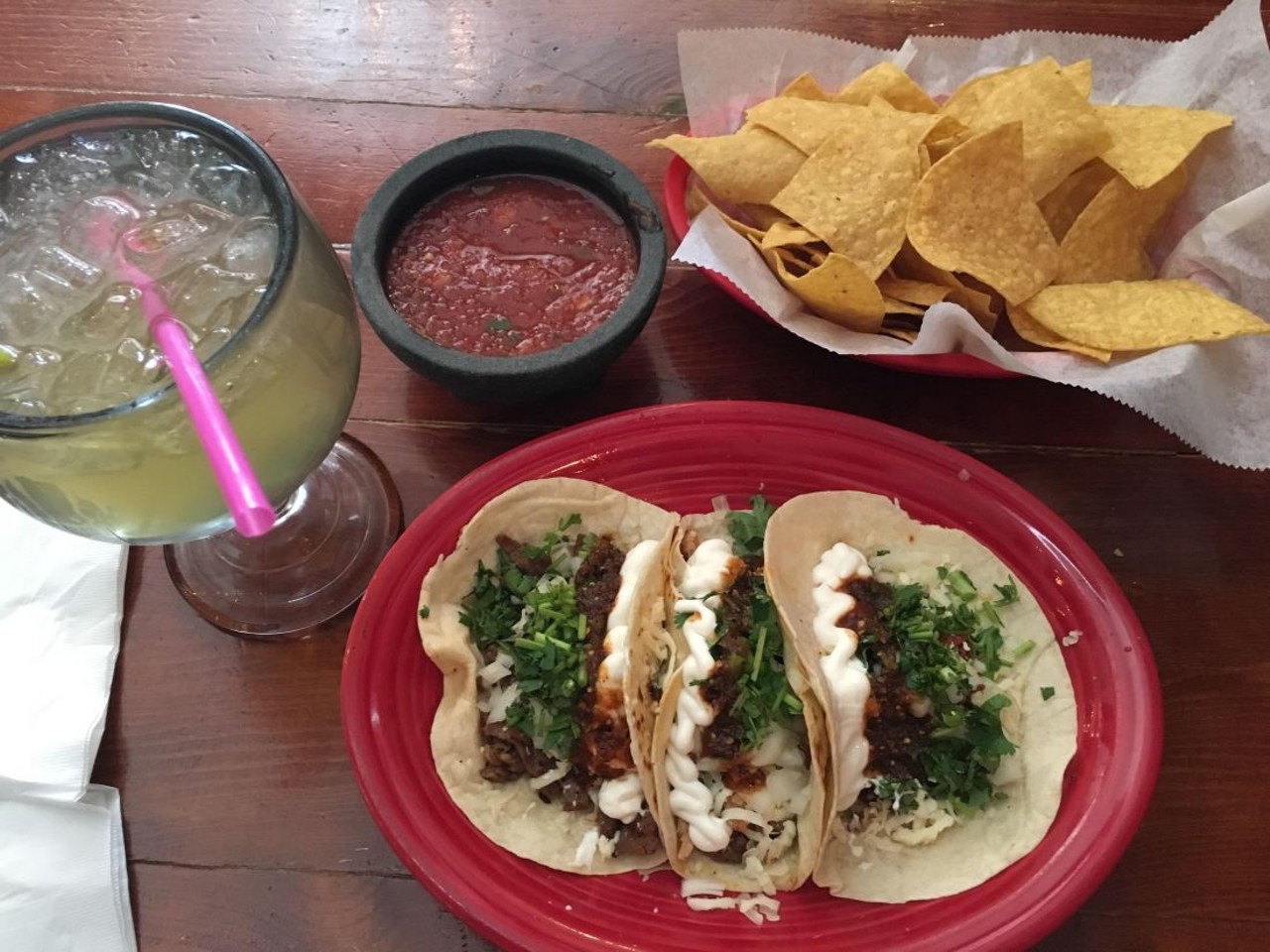 Best Dollar Tacos: El Jalape&ntilde;os
1313 W. 117th St., 216-226-9765
Laura&#146;s take: Actually, they're $1.25 all night (and every other night of the week during happy hour), but they're delicious, with many options, and a salsa bar to dress them up yourself.  Everything in the picture costs less than $10.
