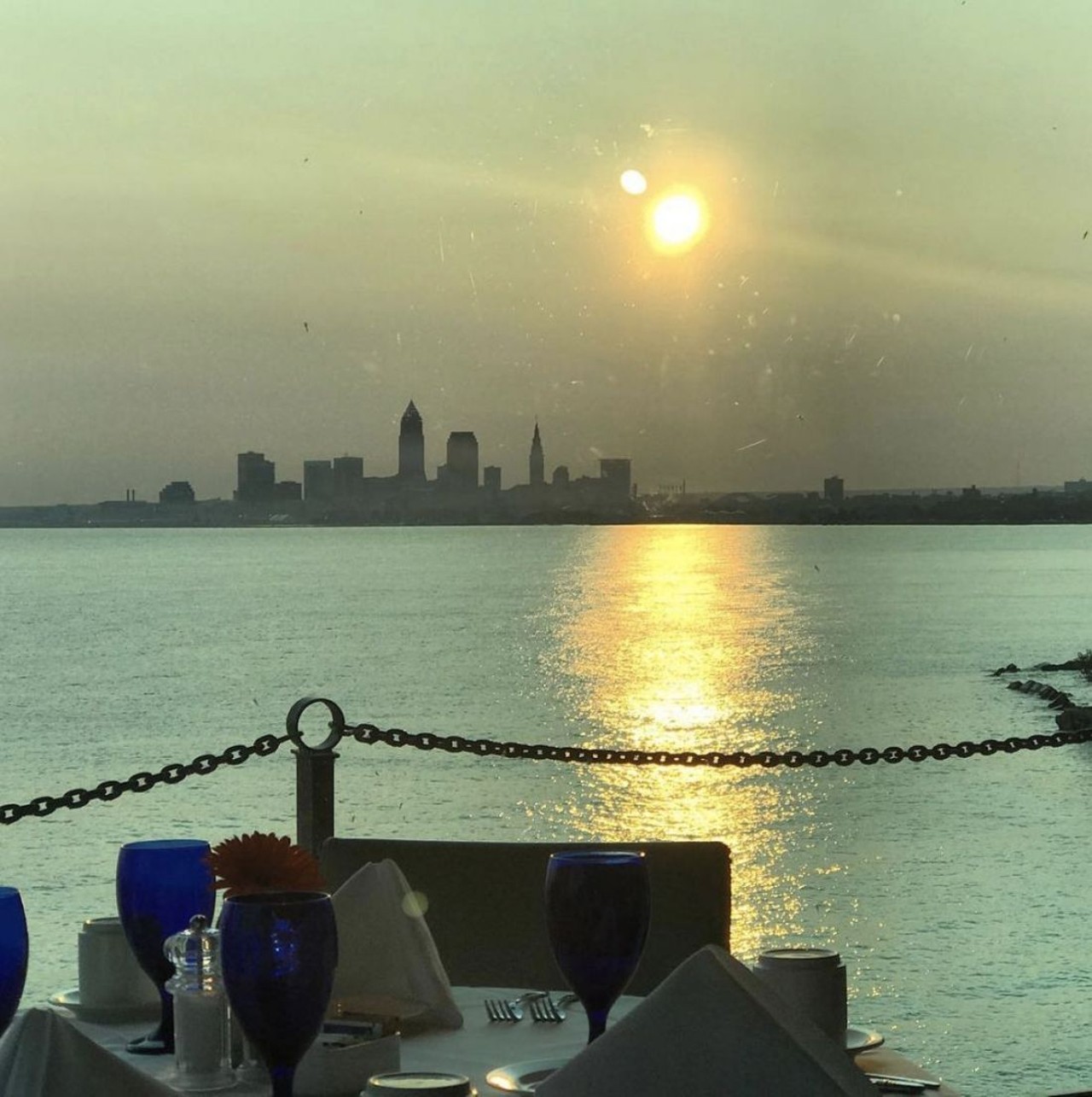  Pier W
12700 Lake Ave., Lakewood
This Lakewood seafood restaurant has won Most Romantic Restaurant in Scene&#146;s Best Of poll multiple times, and for good reason. The views of Lake Erie and the city are unmatched, the atmosphere is sophisticated and elegant and the seafood is delicious. 
Photo via @PierWCleveland/Instagram