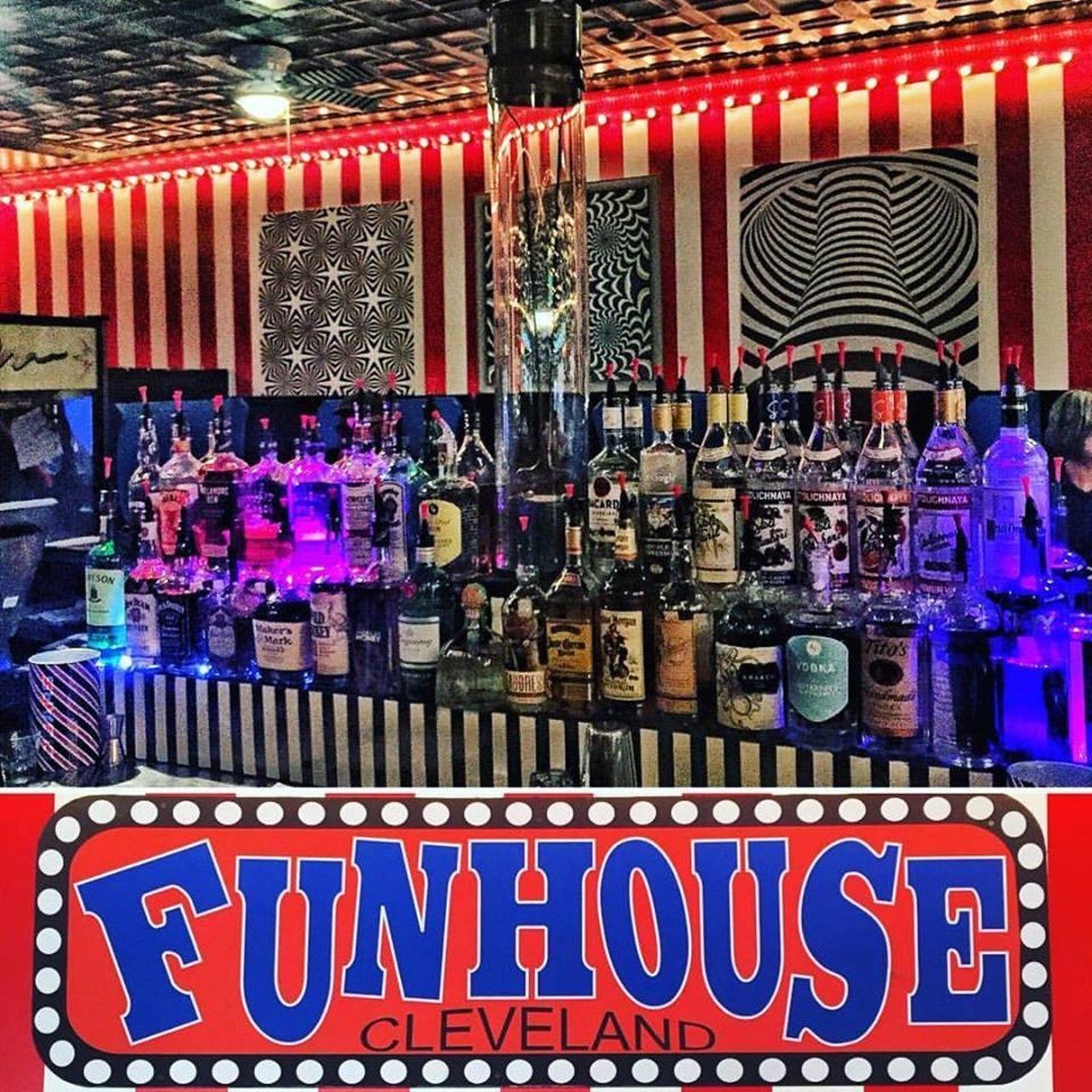  Funhouse
1539 West 117th St., Lakewood  
This small dive bar is truly like no other in town. They of course have beer on tap and interesting signature drinks but they also have a sushi machine, a cotton candy maker, corn dogs and popcorn. You can bring your dogs and even incorporate a slushy into your drink. Talk about conversation starters!