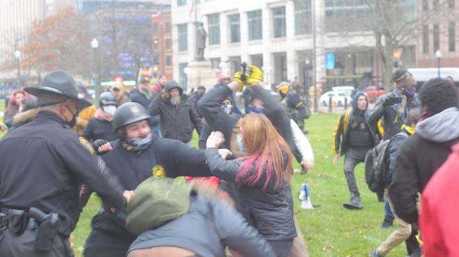 The Last Ohio Statehouse Protests Ended in Fistfights. Now Officials Worry About Inauguration Violence