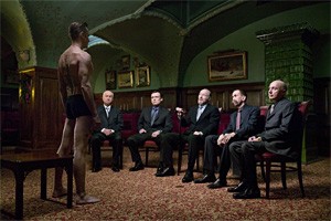The mob gets a peek at Mortensen's Little Viggo in Eastern Promises.