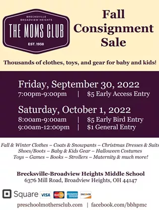 Image: The Moms Club Fall Consignment Sale